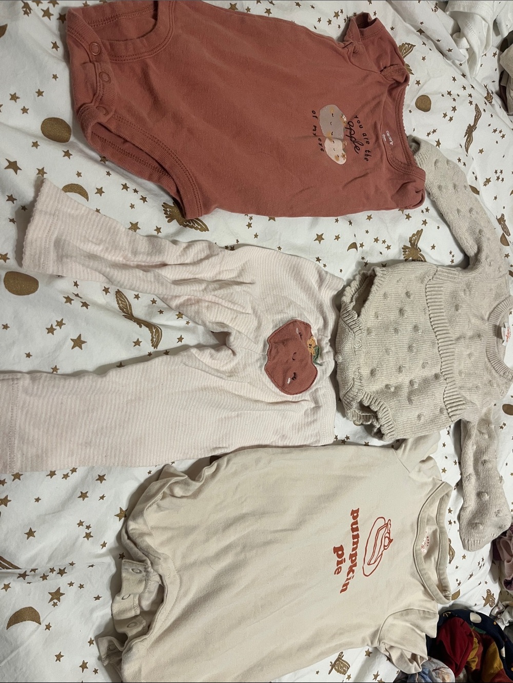 Baby Fall Bundle in Rust and Cream